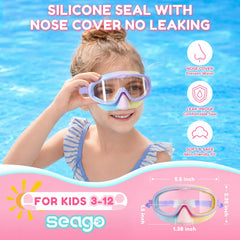 Seago close-up of integrated nose pocket showing gentle silicone seal comfort