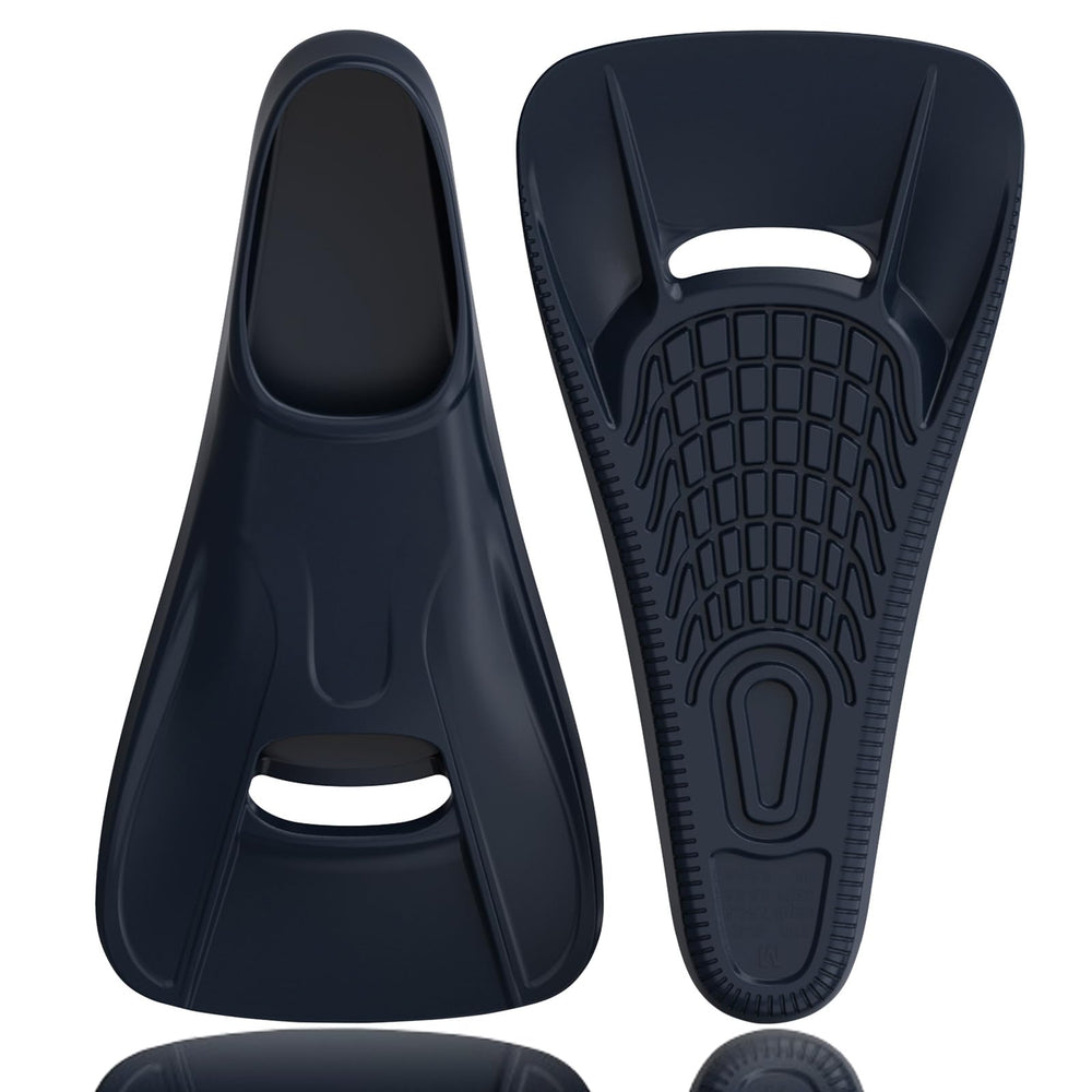 Seatheway front view of fins showing compact short blade and closed heel fit for speed
