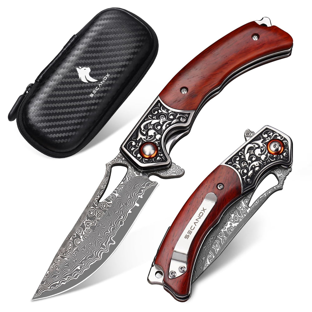 SECANOX open knife front view showing blade and balance for reliable cutting