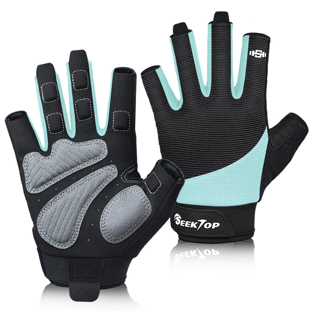 Seektop front view of glove packaging showing design and branding for easy selection