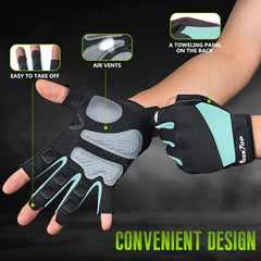 Seektop close-up of padded palm showing 4mm cushion improving grip and comfort