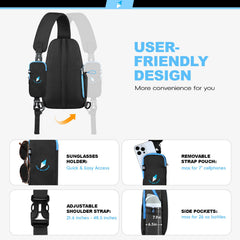 Seektop shoulder strap and 8mm mesh padding for comfortable all-day wear