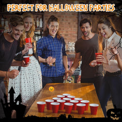Seenelling balls in use during beer-pong setup for fast party gameplay