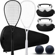 Seenelling front view of two rackets with bags showing ready-to-play convenience