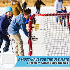 Seenelling net installed on goal during outdoor practice for reliable containment