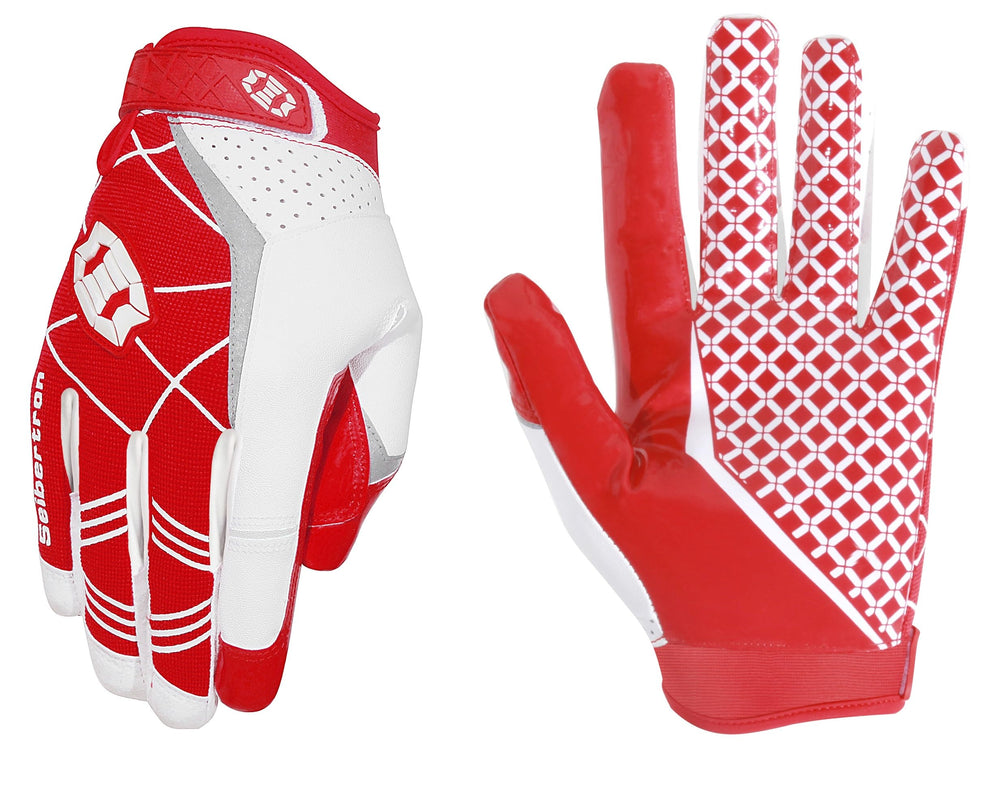Seibertron Pro 3.0 front view showing glove fit and red color, improving confidence