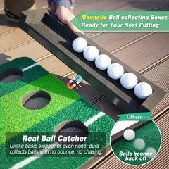 SENSECLUB magnetic trays catching balls to keep play tidy and reduce retrieval time