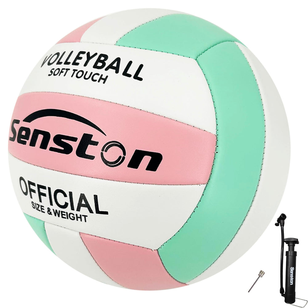 Senston front view of official size 5 ball showing brand and play-ready design