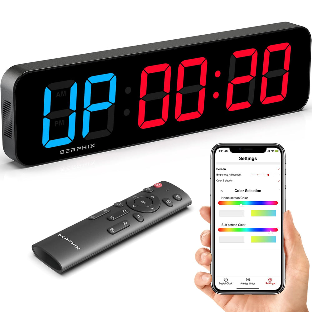 SERPHIX front display showing large LEDs and clear timing for easy viewing