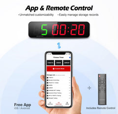 SERPHIX remote in hand illustrating quick control and convenience during workouts