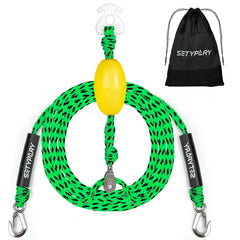 SETYPARY front view of tow harness showing Y-shape and bright colors for visibility