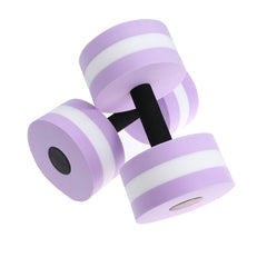 SEWACC front view showing purple water dumbbells and packaging, easy grab and use