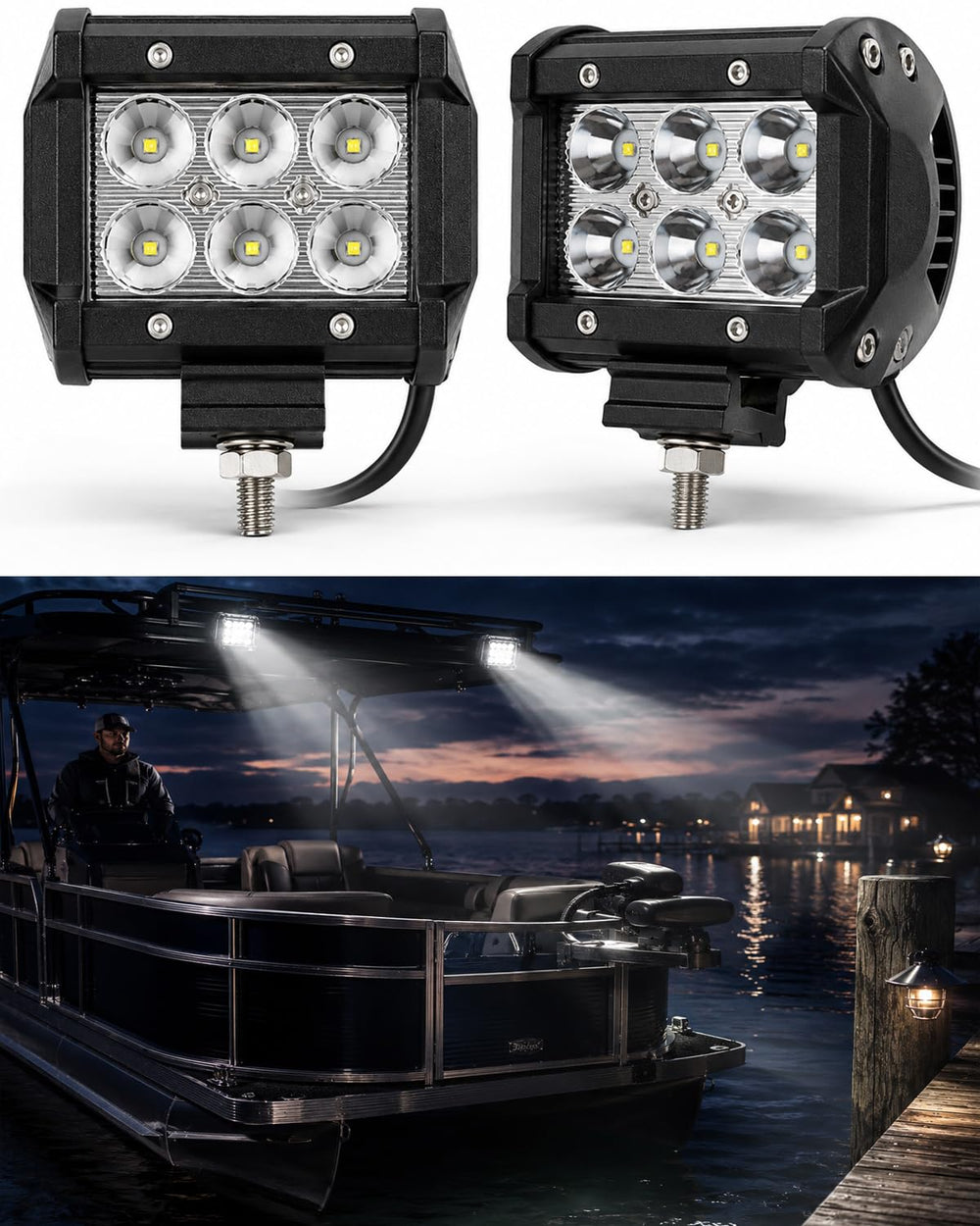 Shangyuan front view spreader light showing solid, bright beam and durable build