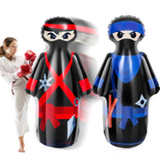 Shappy front view of two ninja bop bags showing colorful design and kid appeal