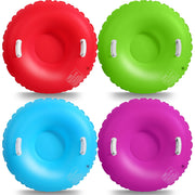Shappy front view of four colored 47 inch tubes showing family-ready set and visibility