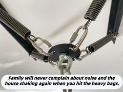 shikoyi mounted to ceiling joist showing secure installation and quieter workouts