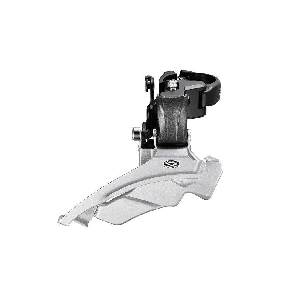 SHIMANO Altus FD-M371 front derailleur mounted on frame, reliable shifting