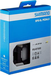 SHIMANO PD-R7000 front view showing wide carbon-reinforced body and clean profile for better power transfer