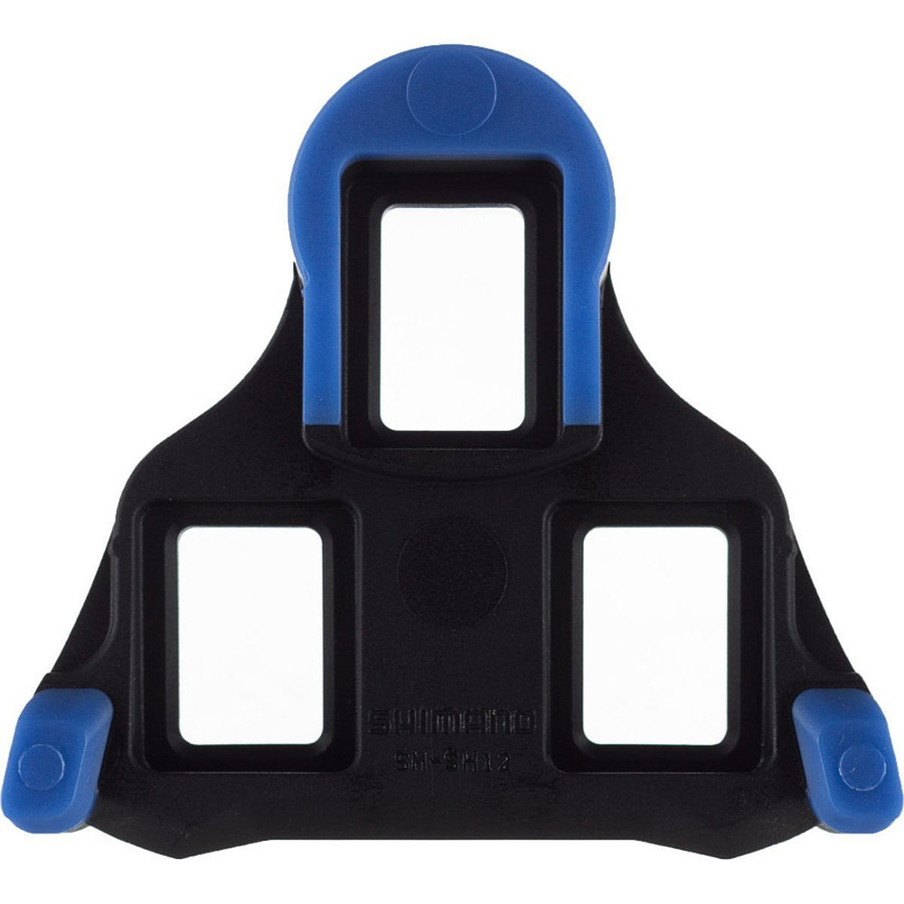 SHIMANO SM-SH12 cleat front view showing secure engagement benefit