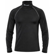 Shock Doctor front view long sleeve shirt showing compression fit and silhouette benefit: streamlined under gear