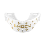 Shock Doctor front view of mouth guard showing fit and protection benefit