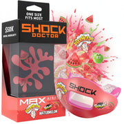 Shock Doctor front view showing full mouthguard protection and instant fit benefit