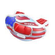 Shock Doctor Stars & Stripes front view showing patriotic design and secure fit benefit
