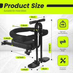 SHOWBEAN mounting clamp detail with rubber padding protecting bike frame and secure hold