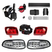 Shu-Ran front headlight assembly showing bright LED beam and improved visibility
