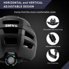 SIFVO helmet top vents close-up illustrating 18 vents for improved airflow