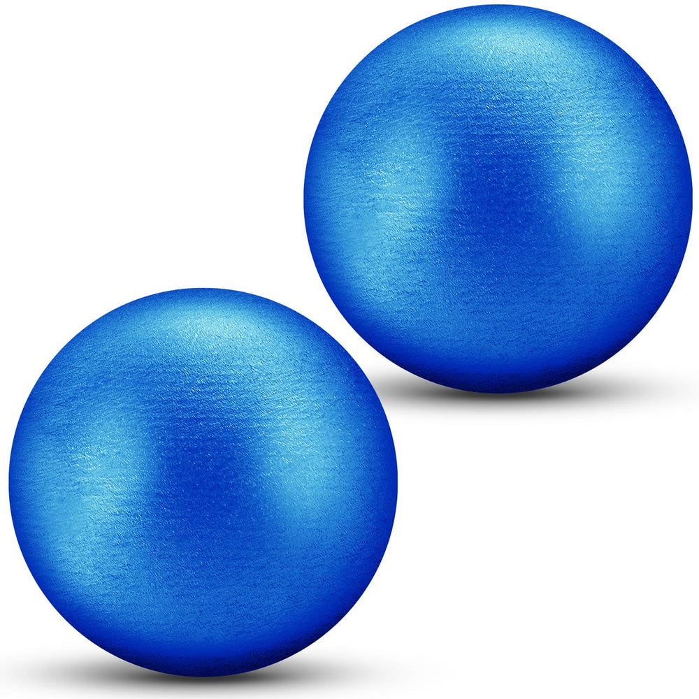 Silipull front view of 6 lb shot put pair showing shape and size for consistent training