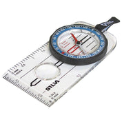 Silva Explorer 2.0 front view showing clear baseplate and scales for accurate mapping