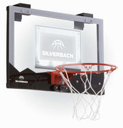 Silverback front view of full 18-inch LED mini hoop showing compact design and playability