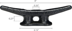 Simplified Living side profile of cleat illustrating low-profile strength advantage