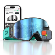 skiwarrior front view showing frame and lens, clear protection benefit