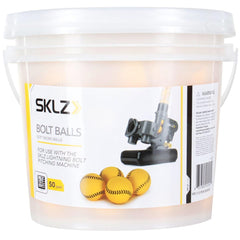 SKLZ bucket of Bolt Balls front view showing 50-pack for continuous practice
