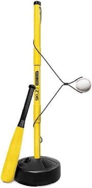 SKLZ Hit-A-Way Junior front view showing full assembled trainer and base for easy practice