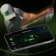 SkyTrak close-up of club impact area to show contact detection accuracy