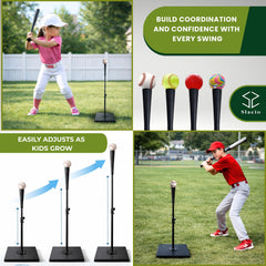 Slacio wide stable base detail preventing tipping for confident swings