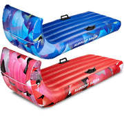 Slippery Racer front view of red and blue two-pack showing durable construction and fast glide