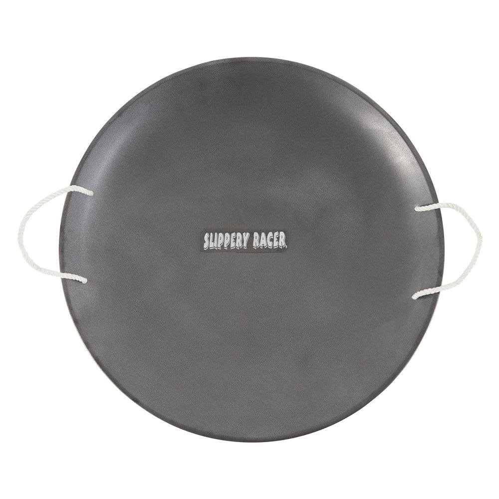 Slippery Racer ProDisc front view showing durable metal disc and bright paint for visibility