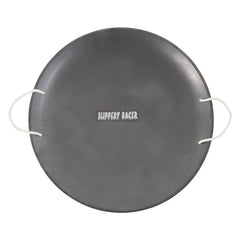 Slippery Racer ProDisc front view showing durable metal disc and bright paint for visibility