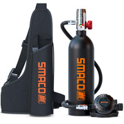 SMACO S400 front view showing compact portable cylinder and DOT label benefit safety