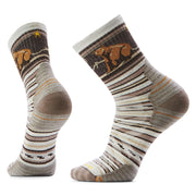 Smartwool front view showing ash bear stripe and cushioned profile for comfort