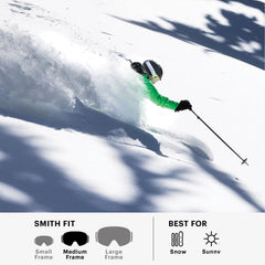 SMITH Daredevil Youth Carbonic-x RC36 lens close-up highlighting clarity and impact resistance