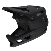 SMITH helmet front view showing matte black finish and secure fit benefit