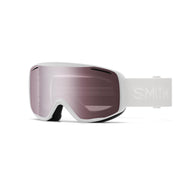 SMITH Rally front view white showing wide lens and field of view benefit