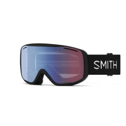 SMITH Rally front view showing black frame and blue sensor mirror lens for enhanced clarity