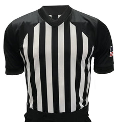SMITTY Official's front view showing stripes and breathable mesh for clarity