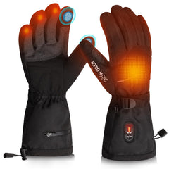 SNOW DEER gloves front packaging showing features and benefit of fast heat